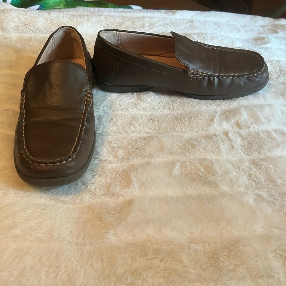 Nordstrom 4.5M Classic Leather Fall Winter City Minimalist Office School Loafers
